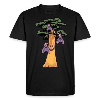Conservation de la nature Ecologie Chauve-souris Forêt tropicale Animal forestier - T-shirt Premium bio Homme - noir - Devant - Nico (187cm)