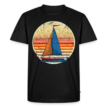 navigation à voile - T-shirt Premium bio Homme - noir - Devant - Nico (187cm)