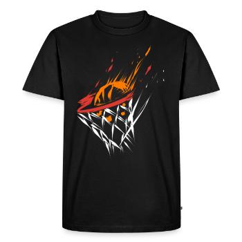 Basketball - Männer Premium Bio T-Shirt - Schwarz - Vorne - Nico (187cm)