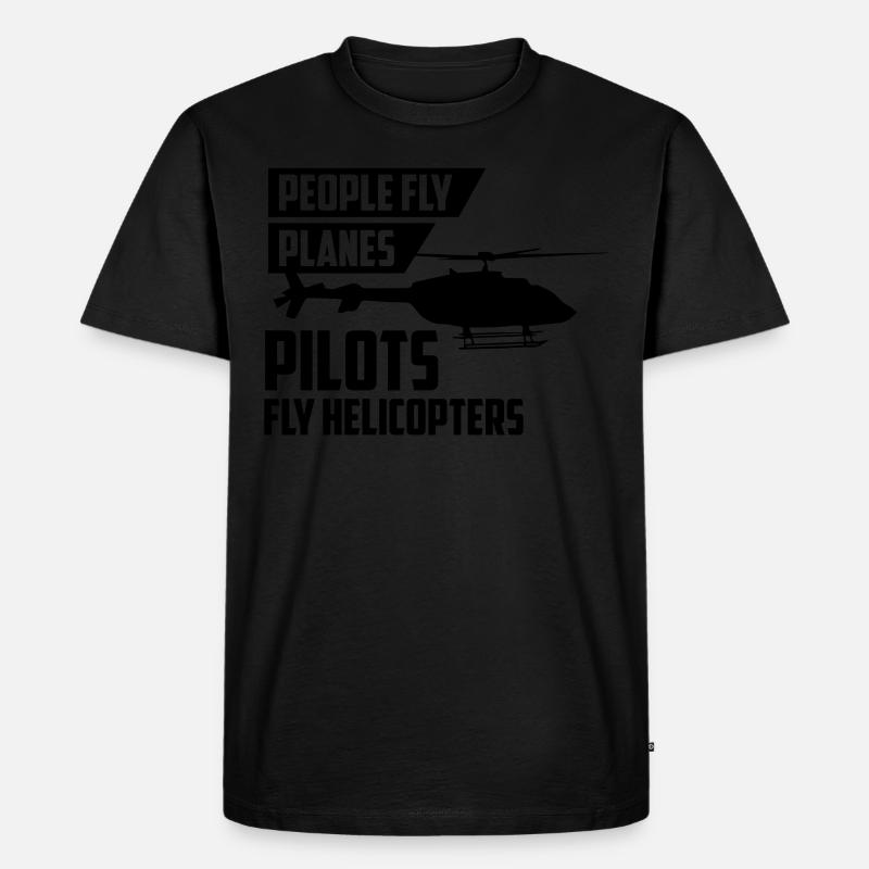 Helicopter Pilot - Männer Premium Bio T-Shirt - undefined