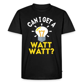 Electrician Electricity Electricity Electricity Construction Site - Men's Premium Organic T-Shirt - black - Front - Nico (187cm)