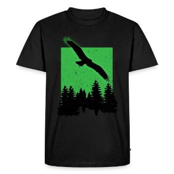 Aigle blanc - T-shirt Premium bio Homme - noir - Devant - Nico (187cm)
