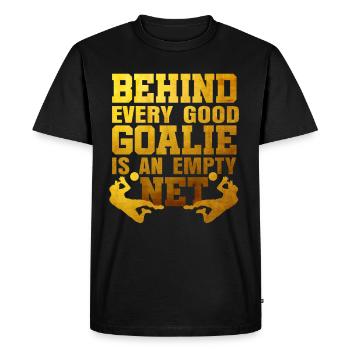 Soccer goalkeeper gift - Men's Premium Organic T-Shirt - black - Front - Nico (187cm)