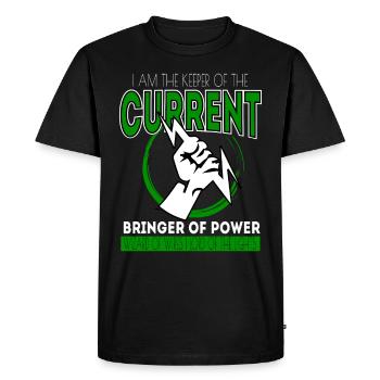 Electrician Electricity Electricity Electricity Construction Site - Men's Premium Organic T-Shirt - black - Front - Nico (187cm)