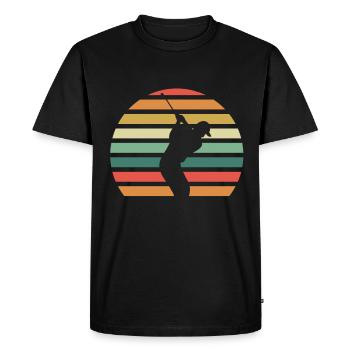 golf - T-shirt Premium bio Homme - noir - Devant - Nico (187cm)