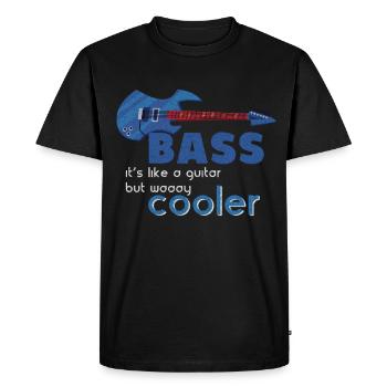 Bass Musik Bass Gitarre - Männer Premium Bio T-Shirt - Schwarz - Vorne - Nico (187cm)