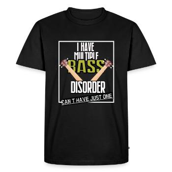 Basse musique basse - T-shirt Premium bio Homme - noir - Devant - Nico (187cm)