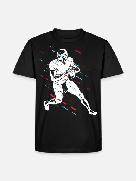 American football - Men's Premium Organic T-Shirt - black