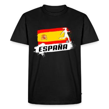 Spain - Men's Premium Organic T-Shirt - black - Front - Nico (187cm)