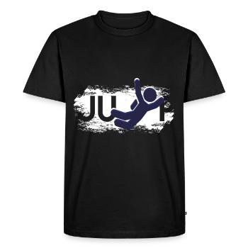 Base Jumping parachute jumping gift - Men's Premium Organic T-Shirt - black - Front - Nico (187cm)