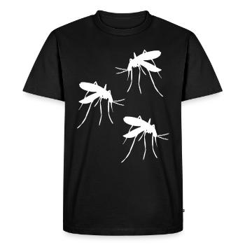 Moustique Moustique Moustique Moustique insecte parasite - T-shirt Premium bio Homme - noir - Devant - Nico (187cm)