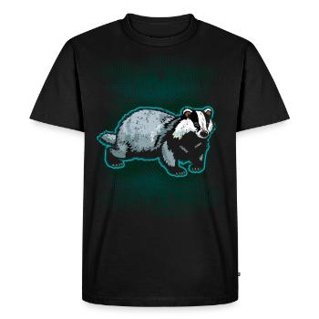 Honey Badger Honey Badger Forest Wild Animal - Men's Premium Organic T-Shirt - black - Front - Nico (187cm)