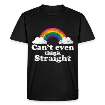 Cadeau de fierté gaie lesbienne bisexuel LGBT - T-shirt Premium bio Homme - noir - Devant - Nico (187cm)