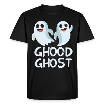 Halloween fantôme fantôme fantôme - T-shirt Premium bio Homme - noir - Devant - Nico (187cm)