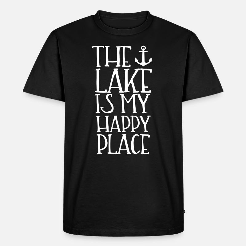 Boot - Männer Premium Bio T-Shirt - Schwarz