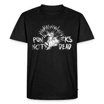 Punk tête de mort cadeau - T-shirt Premium bio Homme - noir - Devant - Nico (187cm)