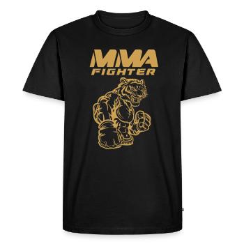 Combattre MMA - Arts martiaux mixtes - Tigre - T-shirt Premium bio Homme - noir - Devant - Nico (187cm)