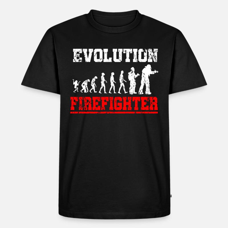 Evolution du service incendie - T-shirt Premium bio Homme - noir