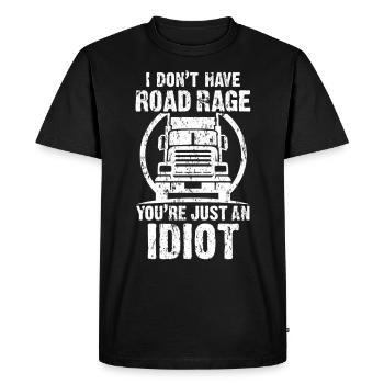 truck driver - Men's Premium Organic T-Shirt - black - Front - Nico (187cm)