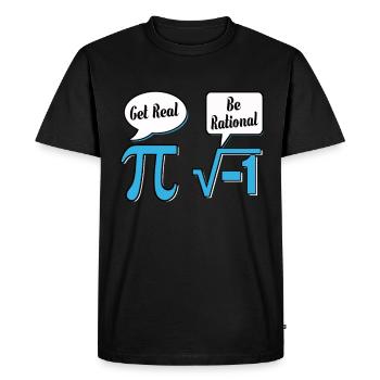 Cadeau d'expérience math math mathematicien - T-shirt Premium bio Homme - noir - Devant - Nico (187cm)