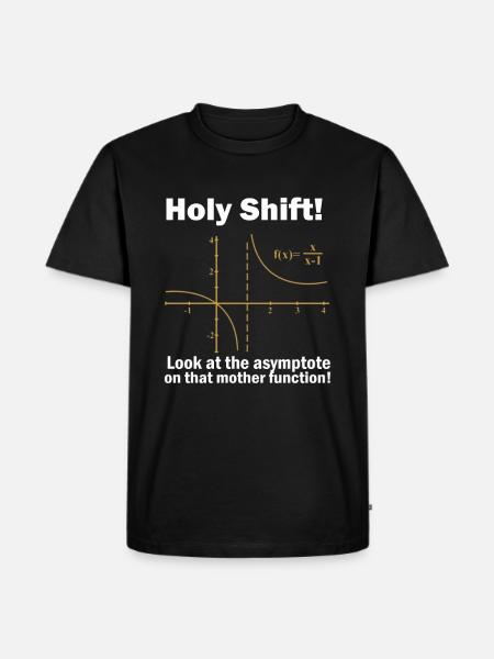 Math math mathematician experiment gift - Men's Premium Organic T-Shirt - black