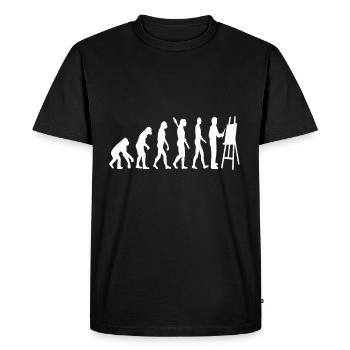 Peinture cadeau dessiner artiste art - T-shirt Premium bio Homme - noir - Devant - Nico (187cm)