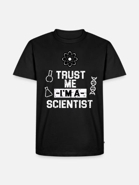 Science Physics Chemistry Biology Math - Men's Premium Organic T-Shirt - black
