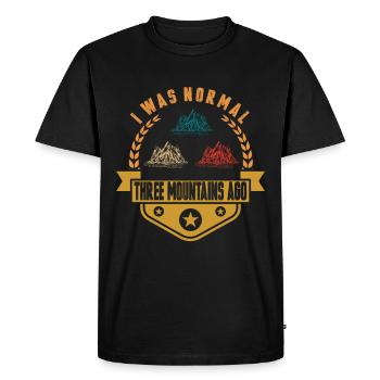 Montagne d'escalade - T-shirt Premium bio Homme - noir - Devant - Nico (187cm)