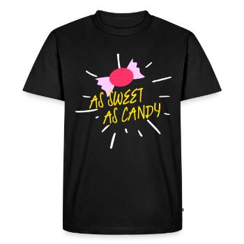 bonbons - T-shirt Premium bio Homme - noir - Devant - Nico (187cm)