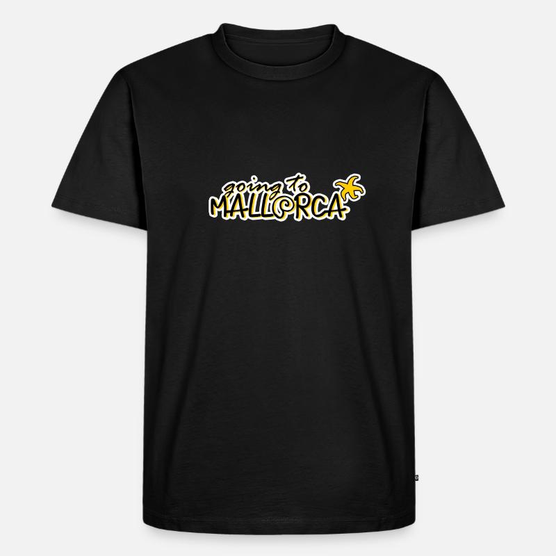Mallorca - Männer Premium Bio T-Shirt - Schwarz