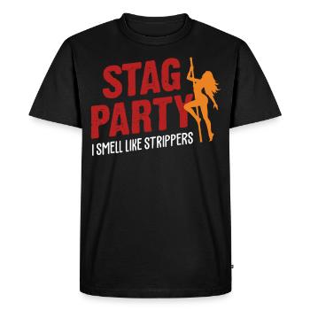 Bachelorette Party Stripper Gift - Men's Premium Organic T-Shirt - black - Front - Nico (187cm)