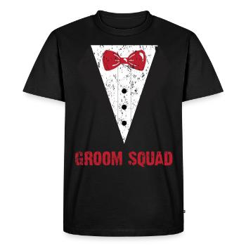 célibataire - T-shirt Premium bio Homme - noir - Devant - Nico (187cm)