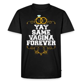 Le marié du marié JGA célèbre un cadeau amusant - T-shirt Premium bio Homme - noir - Devant - Nico (187cm)