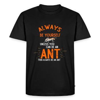 Ant ant hill queen gift - Men's Premium Organic T-Shirt - black - Front - Nico (187cm)