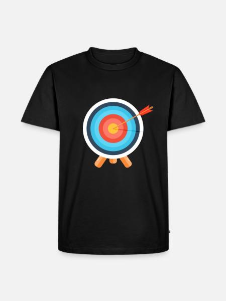 Bogenschießen - Männer Premium Bio T-Shirt - Schwarz
