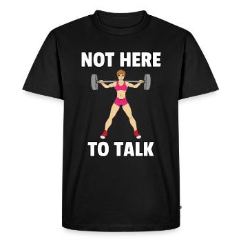 Sport Fitness Sportif Entraînement Cadeau Amusant - T-shirt Premium bio Homme - noir - Devant - Nico (187cm)