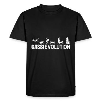 Gassievolution Éducation canine École canine Chiens - T-shirt Premium bio Homme - noir - Devant - Nico (187cm)