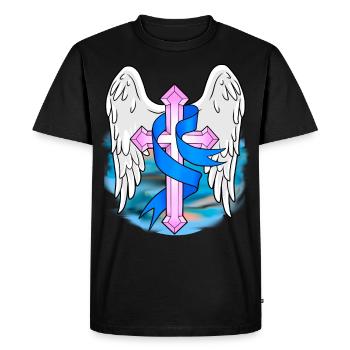 Cross Crosses Symbols Church God Jesus Religion - Men's Premium Organic T-Shirt - black - Front - Nico (187cm)