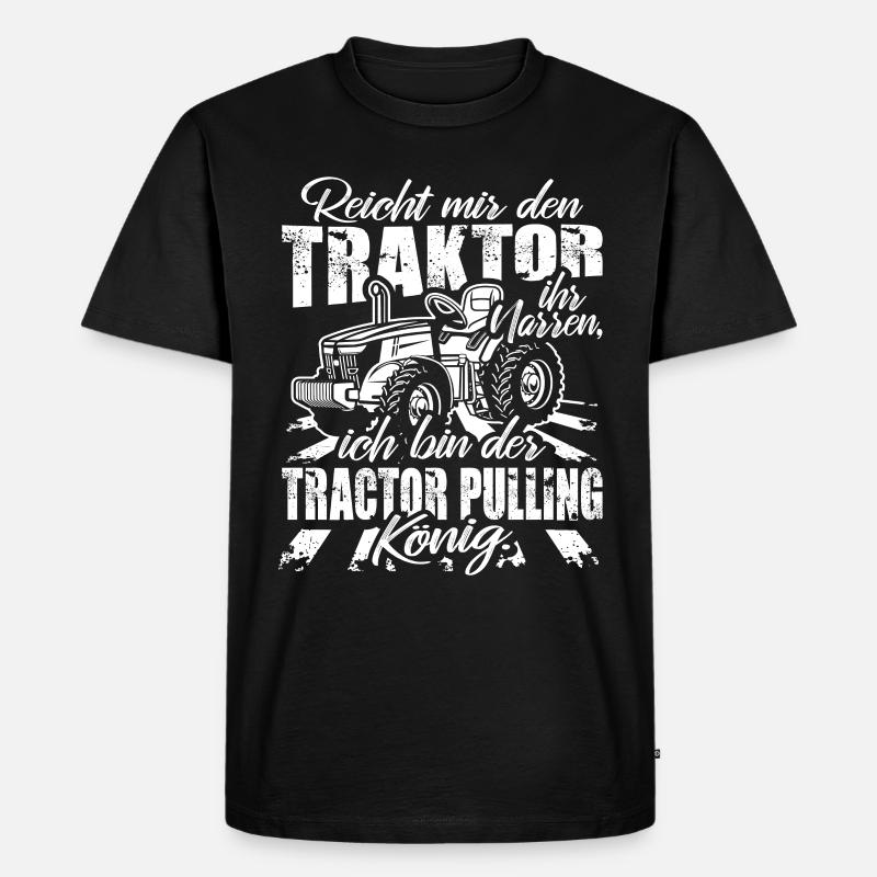 Tractor pulling - Men's Premium Organic T-Shirt - black