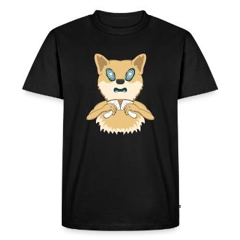 Psy Chien Psytrance animal psychédélique Trip Trip - T-shirt Premium bio Homme - noir - Devant - Nico (187cm)