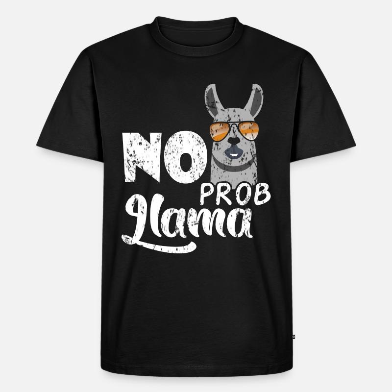 No Problama - Männer Premium Bio T-Shirt - Schwarz