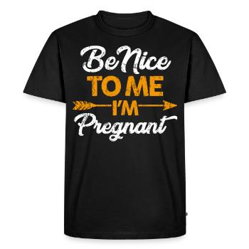 enceinte - T-shirt Premium bio Homme - noir - Devant - Nico (187cm)