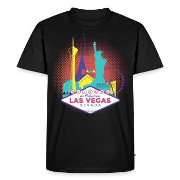 Las Vegas USA Casino Games Evening Gift Shirt - Men's Premium Organic T-Shirt - black - Front - Nico (187cm)