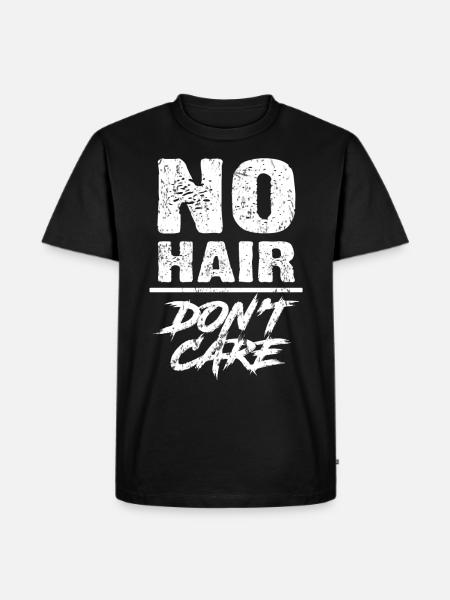 bald head - Men's Premium Organic T-Shirt - black