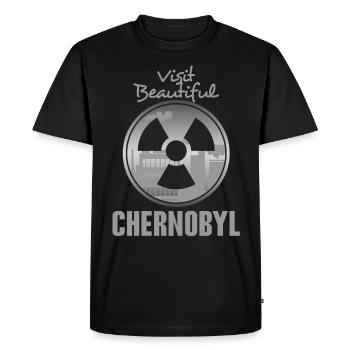 Tchernobyl Ukraine - T-shirt Premium bio Homme - noir - Devant - Nico (187cm)