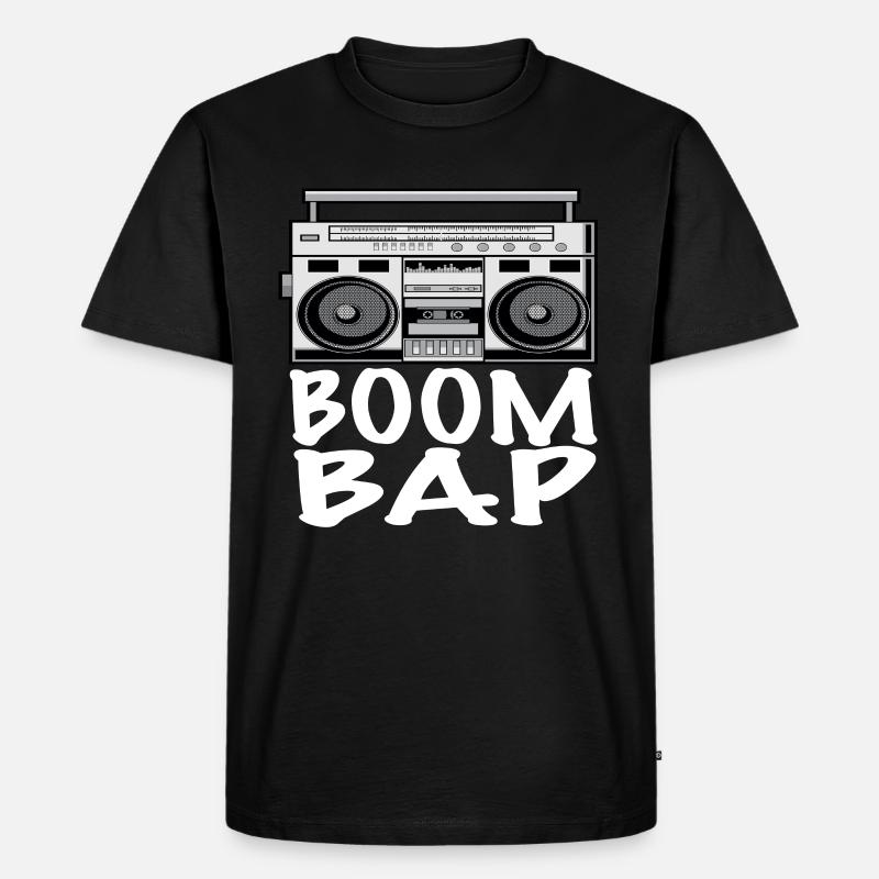 Hip Hop - Männer Premium Bio T-Shirt - Schwarz