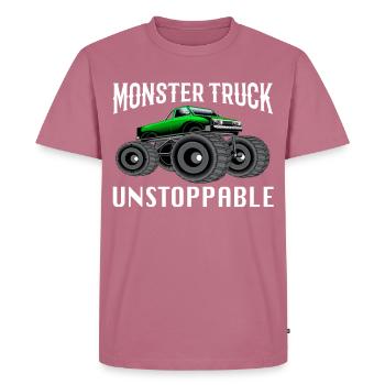 Monster Truck - T-shirt Premium bio Homme - mauve - Devant - Nico (187cm)