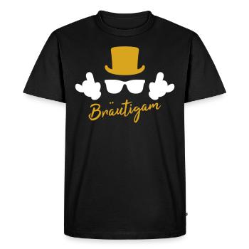 Groom JGA Bachelor Party - Men's Premium Organic T-Shirt - black - Front - Nico (187cm)
