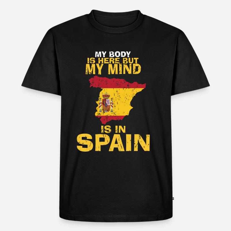 Spanien Heimat Land Geschenk - Männer Premium Bio T-Shirt - Schwarz