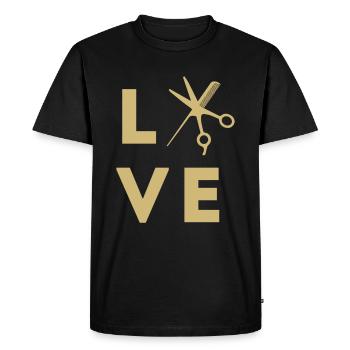 Hairdresser Hairdresser Hairdresser Hairdressing Hairdressing - Men's Premium Organic T-Shirt - black - Front - Nico (187cm)